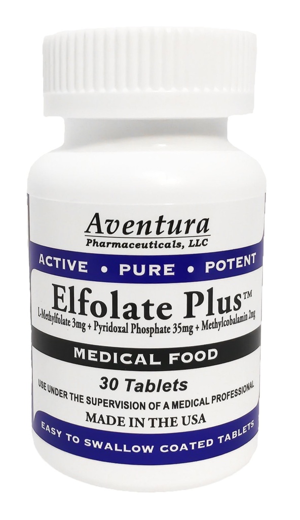 Plus® 3 mg L-metilfolāts Metilfolāts Metilfolāts Medicīniskais uztura bagātinātājs Profesionālais stiprums Aktīvās tīrās 30 tabletes
