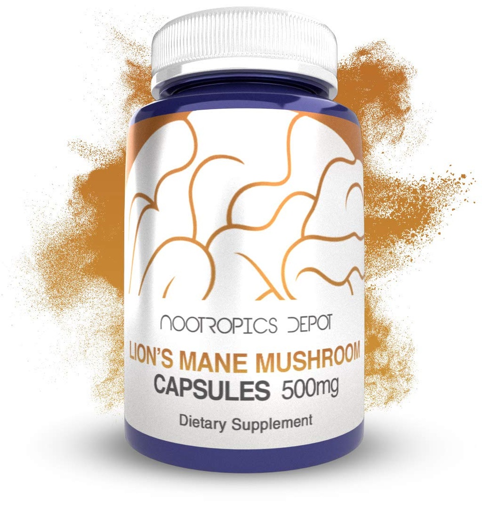 Nootrops Depot Lions Mane Sēņu kapsulas 