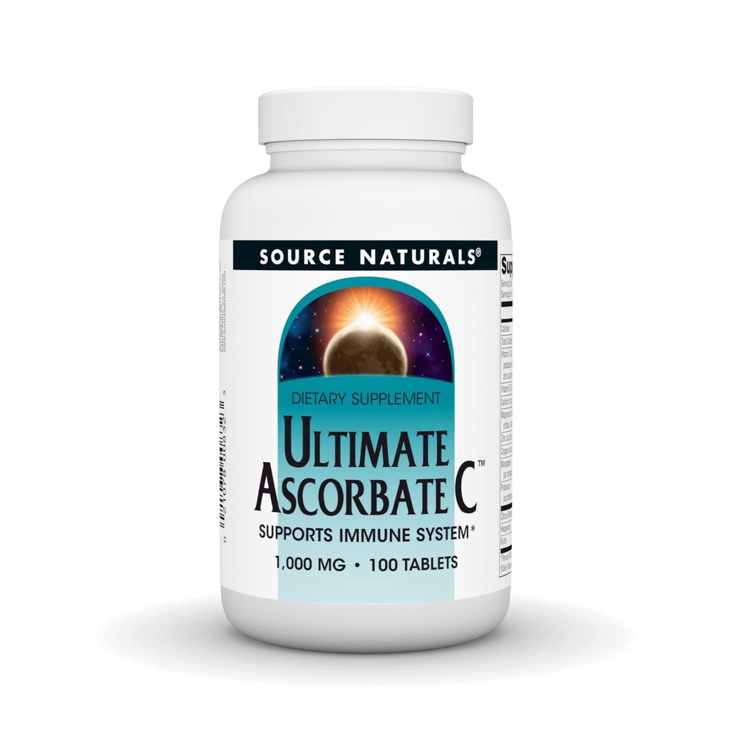 Avots Dabas Ultimate Ascorbate C - vitamīns C - 2000 mg Atbalsta Imūnsistēma - 100 tabletes