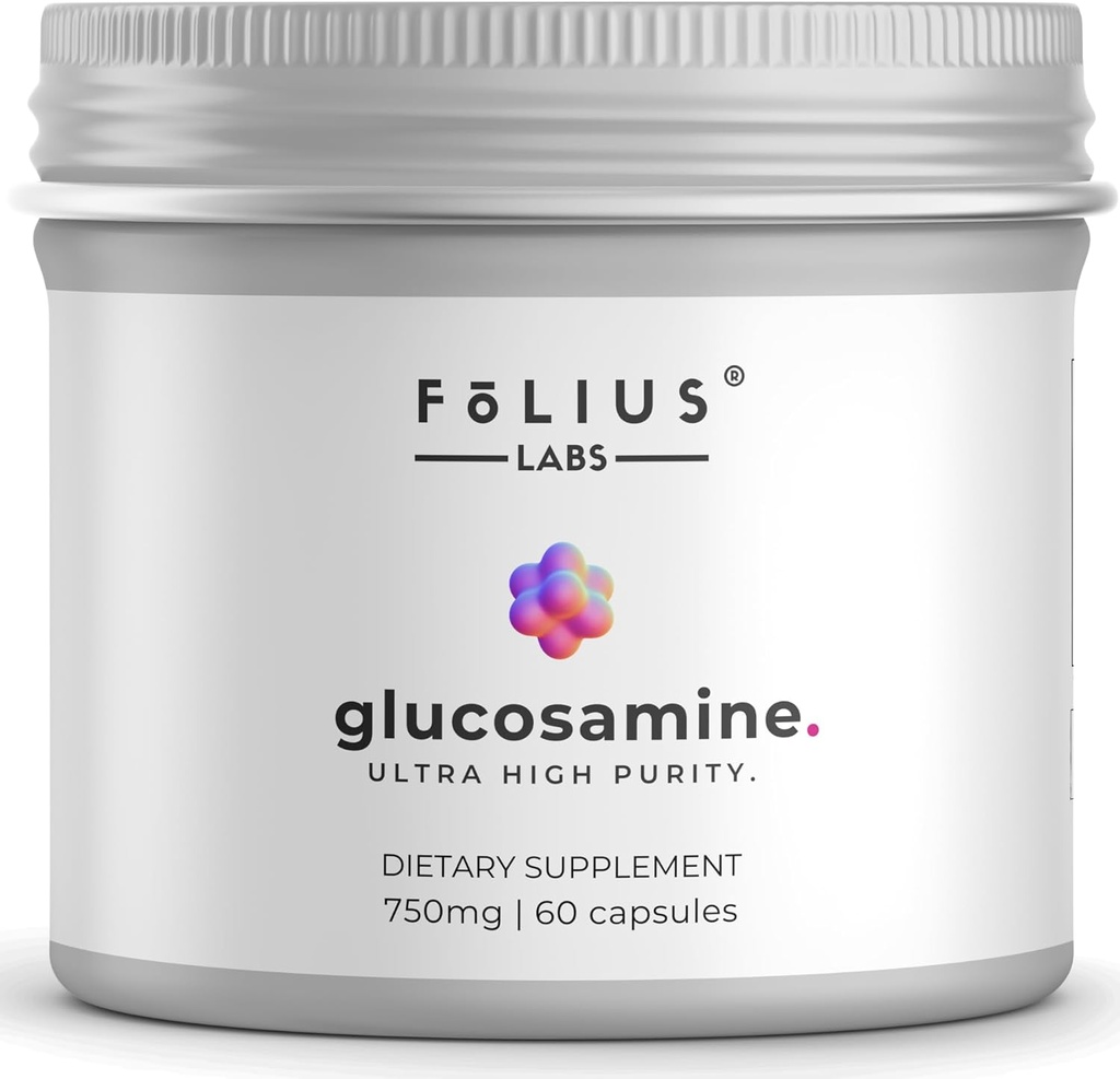 Glikozmīna sulfāts Kālija hlorīds 750mg veselām locītavām, kauliem un kartilāža – locītavu atbalsta papildinājums vīriešiem un sievietēm (60 kapsulas)
