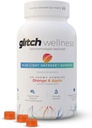 Glitch Gummies for Sausās acis Blue Light Defense – Vegāns, Bezcukura Zeaxanthin un Lutein Gummies for Eyes Papildinājums pieaugušajiem un senioriem (60 Grāfs - 1 pudele)