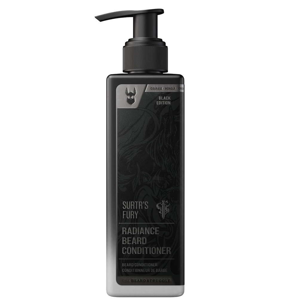 Bārda cīņa - Marksmana bārda kondicionieris - Surtr's Fury, Platīna kolekcija - Nurish, Softens, & Stiprina Beards - Radiance Beard Kondicionieris vīriešiem (8 Fl oz)