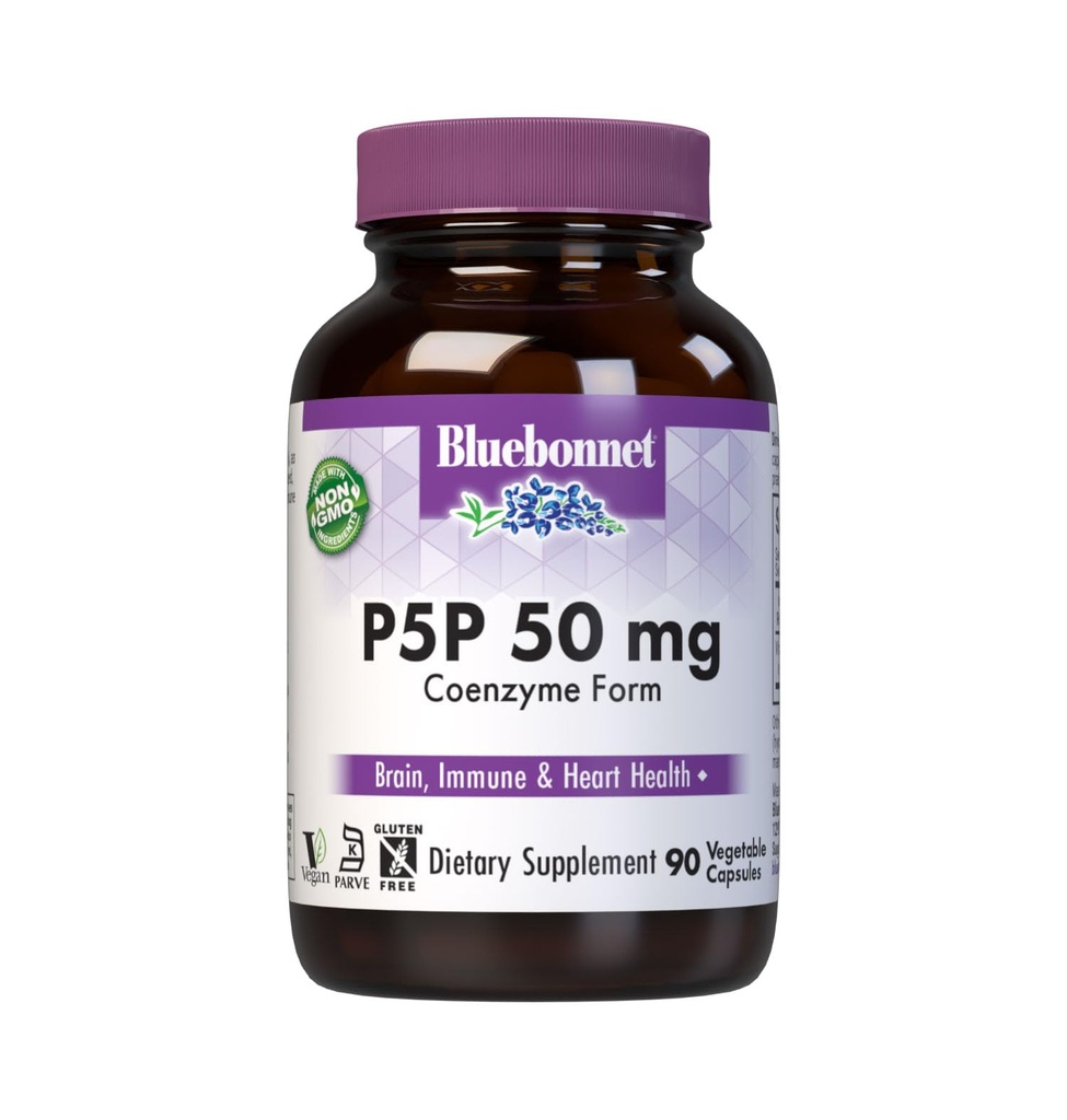 Bluebonnet Nutrition - celularActive P-5-P 50mg - 90 Veģetārās kapsulas