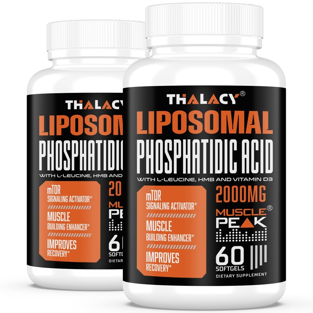 2000 mg Liposomālā fosfatidskābe (PA)         - Muskuļu konstruktors, augsta absorbcija Muskuļu ēkas papildinājumi vīriešiem un sievietēm - - Muskuļu Gainer, mTOR Proteīna sintēze un Lean Body Masa, Stiprums,120 Kapsulas