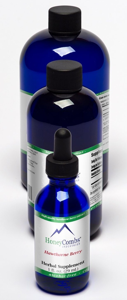 HoneyCombs 8oz. Hawthorne Berry – atbalsta asinsrites sistēmu, sirds un vairāk – šķidruma ekstrakts