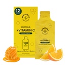 Propolis Liposomālais C vitamīns pēc biškopja Naturals, 1000mg C vitamīns, Propolis & Organic Honey, superlādēts Imūnais atbalsts un palielināta bioloģiskā pieejamība Max Absorbcija, 12 Ct