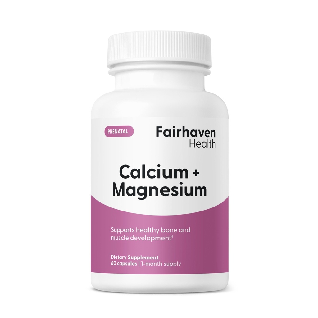 Fairhaven veselība Peapod Cal-Mag -- Kalcija un magnija papildinājums ar vitamīnu D3 grūtniecības, zīdaiņu un sieviešu veselības -- glutēna un piena bez CalMag Papildinājums - 1 mēnesis Supply