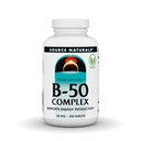 Avots Naturals B-50 Complex 50 mg B-vitamīni enerģijas ražošanas atbalstam - 250 tabletes