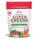 Lauku saimniecības Super Greens Berry Flavor, 50 Organic Super Foods, USDA Organic Drink Mix (Wheat Grass, Spirulina, Chlorella) Sēnes un probiotikas, ar Fiber, Gut Health, Natural Energy, 30 Servējumi