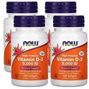 Tagad pārtikas tagad papildinājumi, vitamīns D-3 5,000 SV, augstas potences, strukturālais atbalsts*, 240 softgels (4 iepakojums)