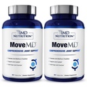 1MD Nutrition MoveMD - Kopīgais veselības papildinājums - Formulēts ārsts ar kolagēnu, astaksantīnu, un vēl 30 kapsulas (2-Iepakojums)