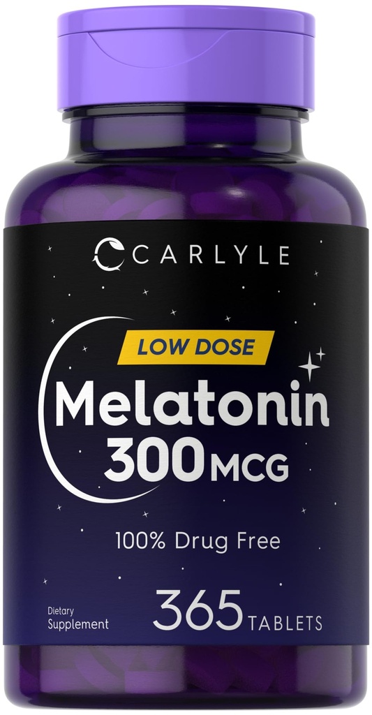 Karlilējiet Melatonīnu 300 μg; 365 tabletes;