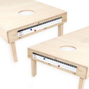 Barcaloo Cornhole rezultātu apkopojums Metāla Decal ar 2 Magnētisko punktu glabātāji Corn Hole dēļi