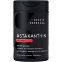 Sporta pētījumi Triple Strength Astaksantīna papildinājums (6mg) ar organisko kokosriekstu eļļu antioksidantu darbību, ādas un acu veselības atbalsts - Non-GMO Verified & Gluten Free - 120 Softgels