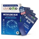 LIVEGOOD Metilēn Blue – Metilēn Blue cilvēkiem, Smadzeņu papildinājumi atmiņas un fokusa, Clarity & Cognitive Energy, Nootrop Brain Support, Ražots ASV, 15 Mutes sloksnes ar 20mg Katra