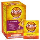 Metamucil on-the-Go, Daily Psyllium Husk pulvera papildinājums ar īstu cukuru, 4-in-1 Fiber gremošanas veselībai, oranžs, gluds uzliesmojošs dzēriens, 2 iepakojums x 30 skaits = 60 iepakojumi Kopā