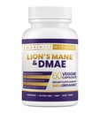 Maksimālais Slim Lion Mane & DMAE kapsulas: Uzlabot Atmiņu, Boost Psihiskās Skaidrums, Un Sharpen Focus - 60 Kapsulas Maksimālais Kognitīvais atbalsts