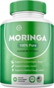 Moringa pulveris Pure Nutrient-Rich Moringa pulveris atbalsta enerģijas ādas veselības Gut veselība Essential Vitamīni Aminoskābes (iepakojums no 1)