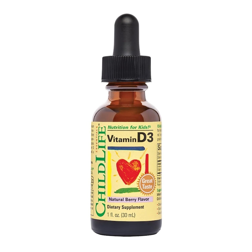 ChildLife Essentials - vitamīns D3 Jauktas Berry 1 oz [Veselība un skaistums]