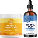Vimergy Micro C Immuno Power (250 g) un Restful You* Šķidrais melatonīns (115 ml) - Bandle