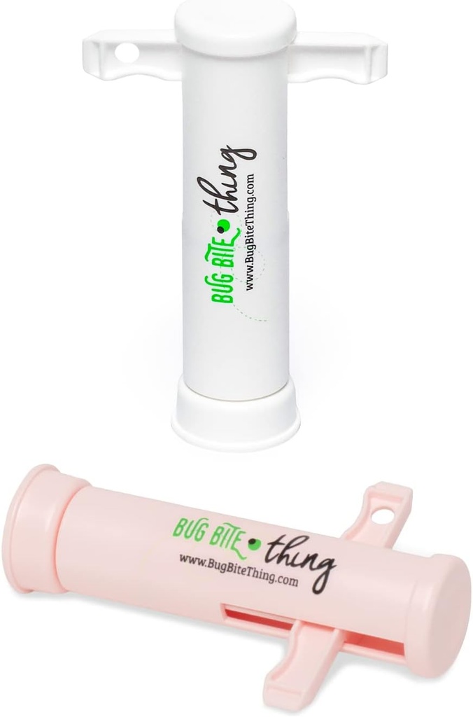Bug Bite Thing Suction Tool, Poison Remoper - Bug Bites un Bišu/vasku auklas, Dabīgs Insect Bite Relief, 2-Pack, 1 White/1 Pink