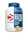 Dimatizēt Elite 100% sūkalu olbaltumvielu pulveris, Vanilla, 25g olbaltumvielu, 5.5g BCAAs, mazāk nekā 140 Cal., lipekļa bez, 2g Carb, 2g Cukurs, 3g tauku (67 Servē)