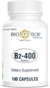 Bio-Tech Pharmacal B2-400, 100 kapsulas – All-Natural Papildinājums – Atbalsta dzidrumu un produktivitāti – Nē Piens, Zivis, Gluten, Peanut, Shellfish, ĢMO, & Soy – Nav Mākslīgās Krāsas