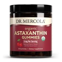 Dr. Mercola Organic Astaksantin Gumies, 30 Servē (30 Gumies), 4 mg Per Servē, Diētiskā Papildinājums, Antioksidants un Imūnsupport, Sertificēts Organic, Ne-GMO