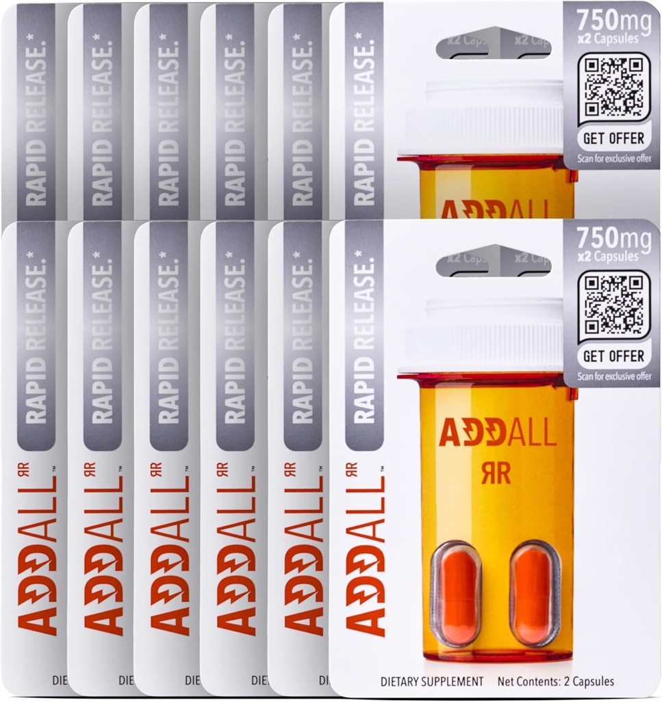 Pievienot Rapid Release Papildinājums (12 Pack) #1 Efektīvs Alternatīvs Smadzeņu Papildinājums Aizstāts Pills Nootropic & Enerģija