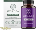 Qualia Life Sciences Bundle Qualia Night & Qualia Senolītiski, zinātnes atbalstīti papildinājumi dziļai atsvaidzināšanai miegam un optimālam šūnu remontam