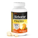 Airborne 1000mg vitamīns C ar D un Cinku, multivitamīnu imūnās atbalsta papildinājums ar antioksidanti A, C un E, 200 košļājamās tabletes, Citrus Flavor
