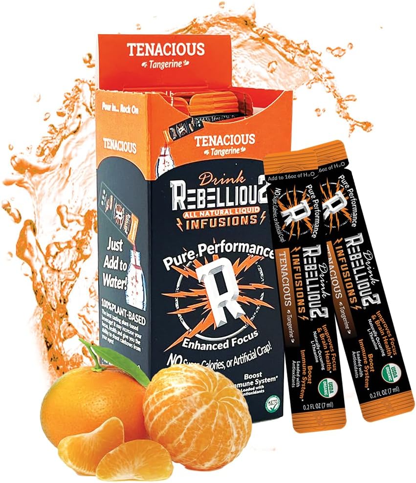 Reljefisks Tangerine Organisks dzēriens Mix – Nulle Calorie Energy Dzēriens Mix 