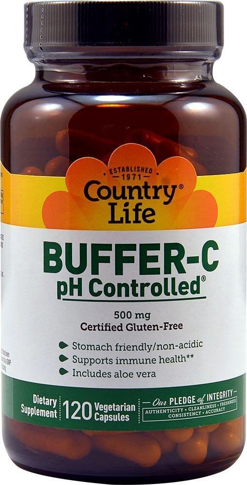 VALSTS LIFE vitamīnu buferšķīdums C,PH CTRLD 500 MG, 120 VCAP