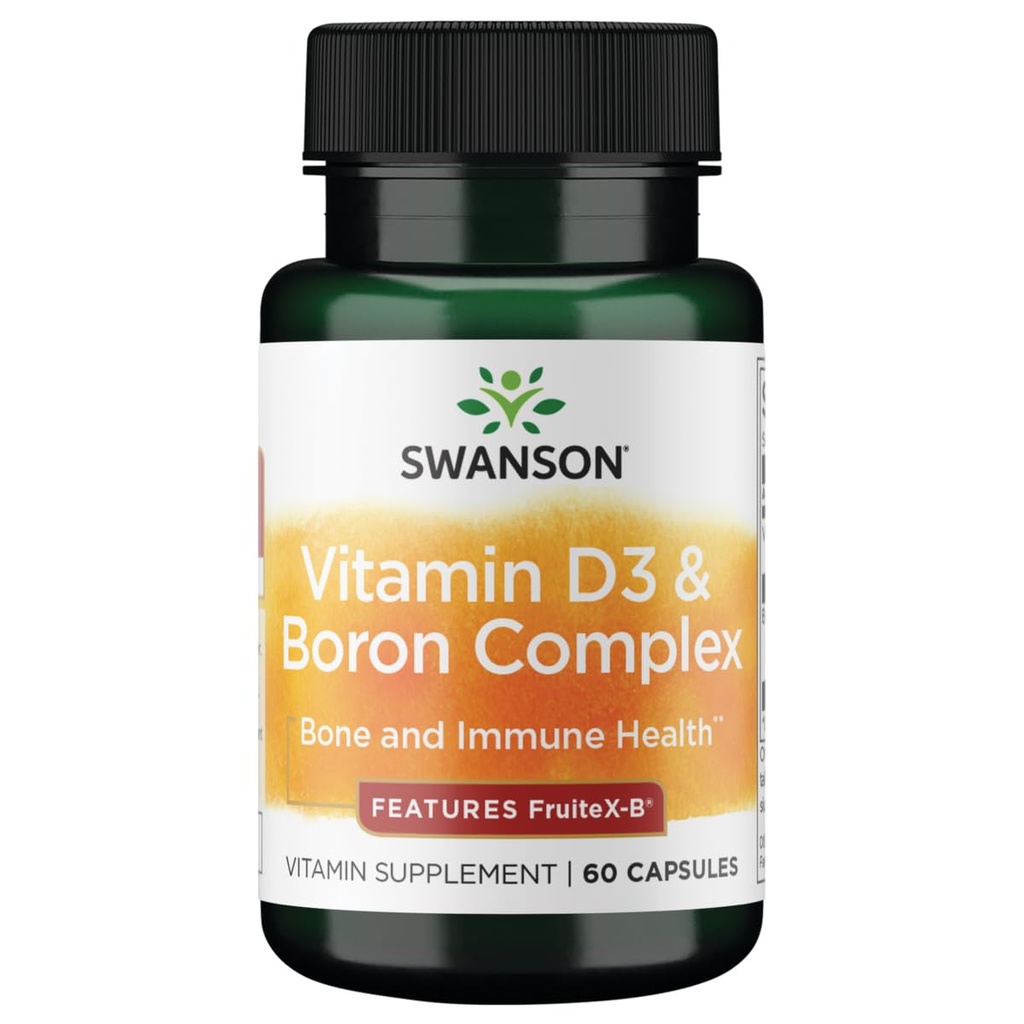 Swanson D vitamīna un bora 60 kapsulas