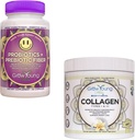 Aug Young Fitness Probiotikas un Vanilla Collagen - Atbalsta Gremošanas veselību un veicina ādas un kaulu - (1) 30-Pack Probiotikas + 12.4oz Vanilla Collagen Pulveris