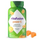 Vitafusion Power C vitamīns C Gummies for Immuno Support, Orange Flavored, 282 mg vitamīns C, America's number 1 Gummy Vitamīna zīmols, 50 Day Supply, 150 Count