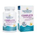 Omega Xtra, citrons - 60 mīkstie želejas - 1360 mg Omega-3 + 76 mg GLA - veselīga āda - izgulsnēšana - ne- GMO - 30 Kalpojumi