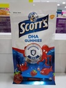 Scott's DHA Gummies,Strawberry Flavour, 15s,Vitamin D,Essential veselīgai izaugsmei un attīstībai bērniem un veselīgas imūnās funkcijas.