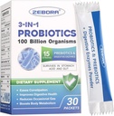 Probiotikas sievietēm un vīriešiem - 100 miljardi Plus Gremošanas enzīmi un prebiotikas, augstākās potences 3- in-1 Complete Probiotikas gremošanas veselībai, Imūnsupport