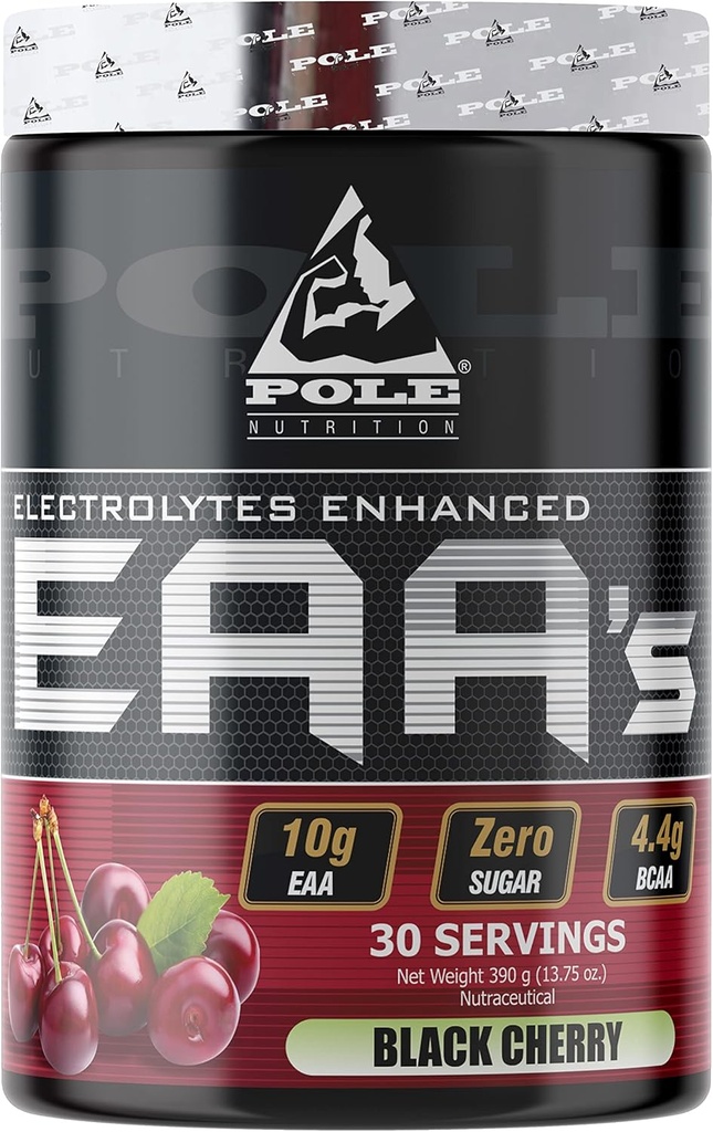 EAA elektrolīti pastiprināti    - Nulle Cukurs, aromatizēts - 390 Gram 30 Kalpojumi (melnie ķirši)