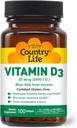 D3 vitamīns, ne-Zivis 1000 SV, 100 softgeli, bez sertificētiem lipekļiem