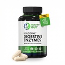 Veselīgi Gut HoloZyme Max Strength Gremošanas enzīmi; Inulināze, Amyloglucozidase & Invertāze FODMAP atbalstam; Proteāze, amilāze un laktāze uzpūšanās, gāzu un gremošanas traucējumi Reljefs; 90 Servējumi