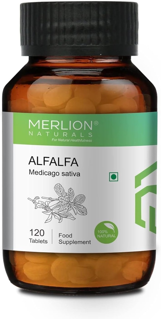 Sheltr Alfalfa tabletes, Medicago Sativa, visas dabīgās, tīrās augu tabletes 500 mg x 120 tabletes