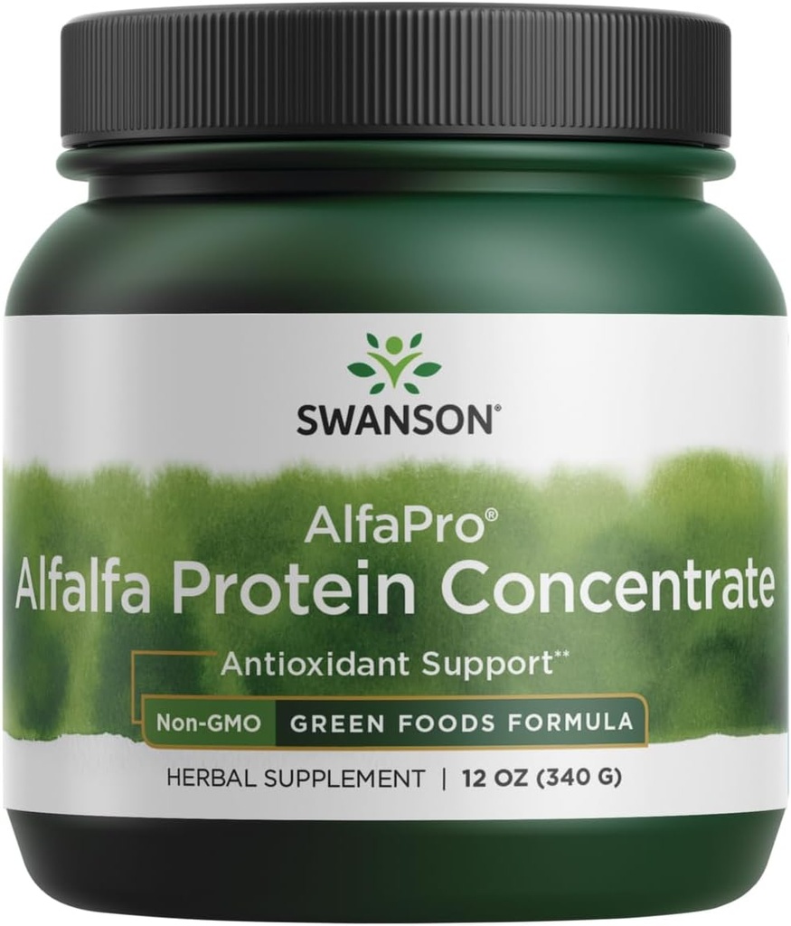 Swanson Alfapro Ne- GMO Alfalfa proteīna koncentrāts 12 Ounce (340 g) Pwdr