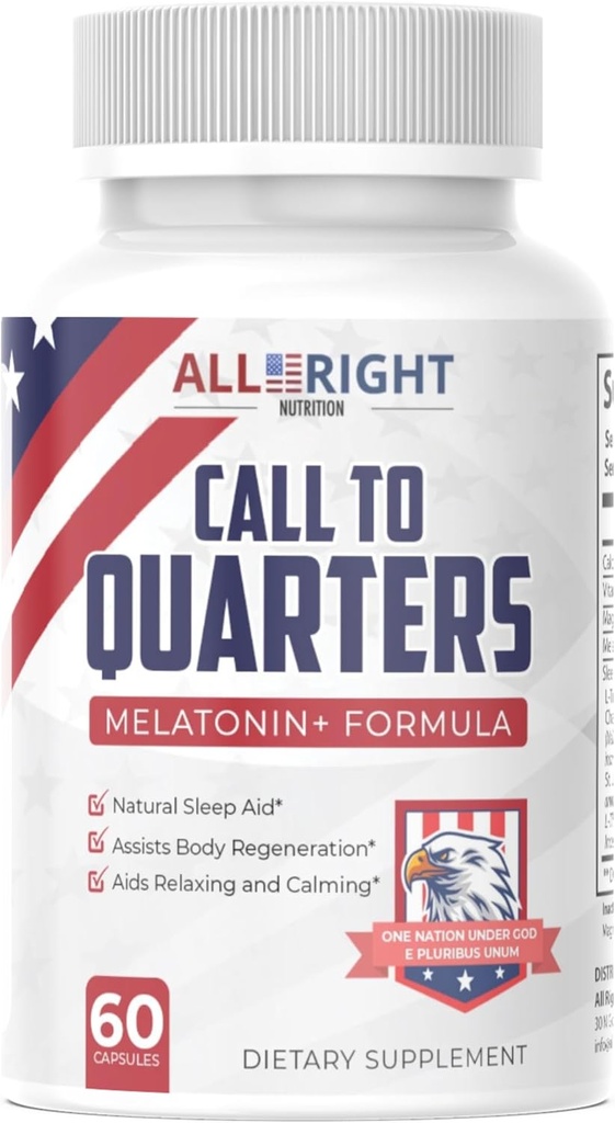 Call to Quarters - Miega palīglīdzeklis & Relaksācijas Formula - 60 kapsulas