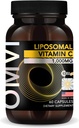 Omvi Formulas, Liposomālais vitamīns C 1 000mg, Augsta Absorbcija Askorbīnskābe, Antioksidants Papildinājums, Atbalsta Imūnsistēmas un kolagēna pastiprinātājs, Vegan, Bez glutēna, 60 Kapsulas, 30 Kalpo, Ražots ASV