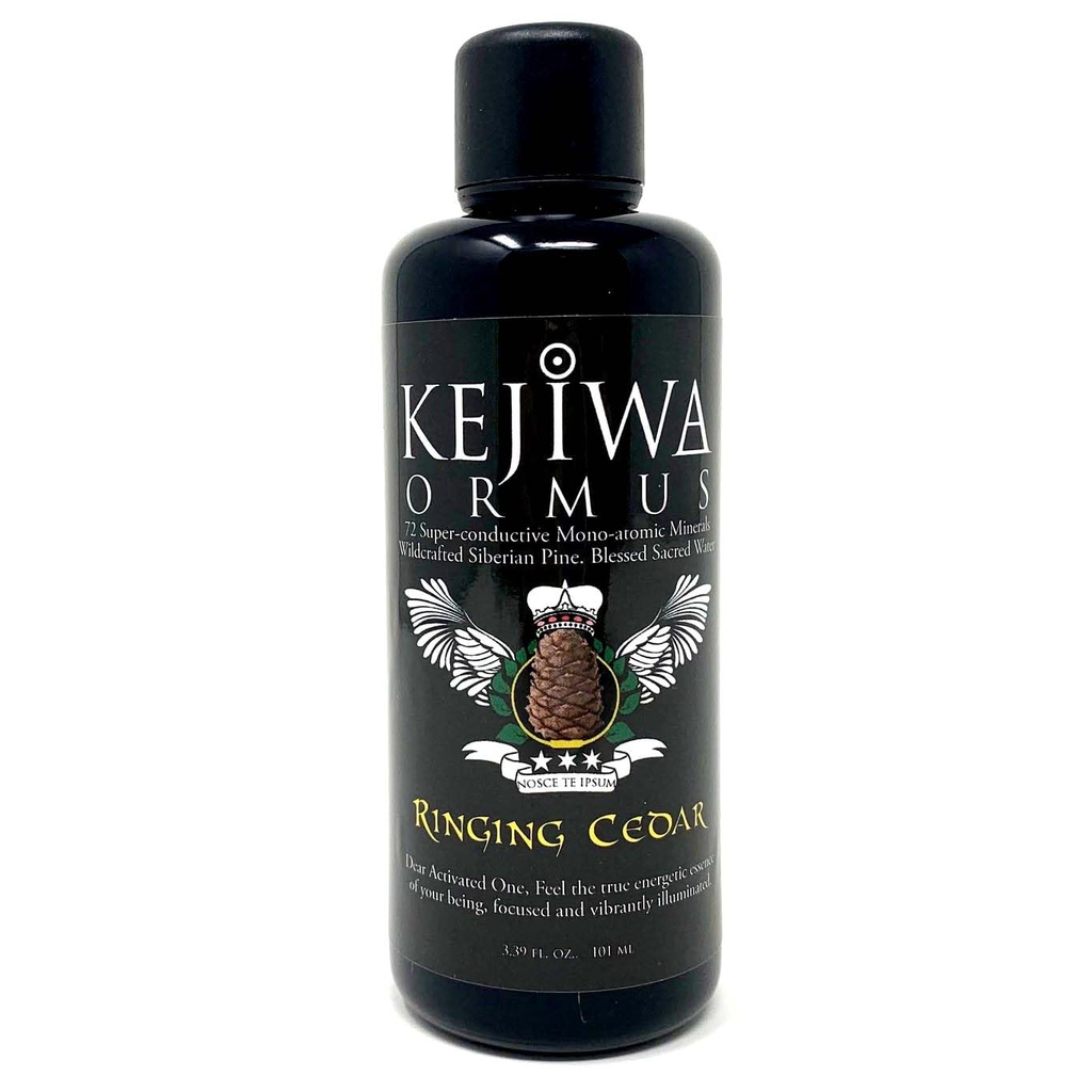 Kejiwa RINGING CEDAR Ormus: Sibīrijas priedes monoatomu Ormus minerāli trešās acs aktivizēšanai, Vitalitāte un enerģijas atbalsts 3,4 fl oz