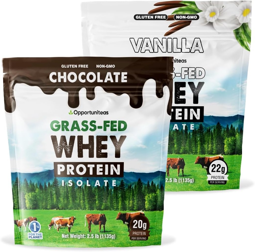 Oportuniteas Zāle ar apēstu Vanilla Choco sūkalu proteīns izolāta pulveris - 20g proteīna pulveris bez mākslīgiem saldinātājiem, no hormoniem brīvas govis, neĢMO - 5lb