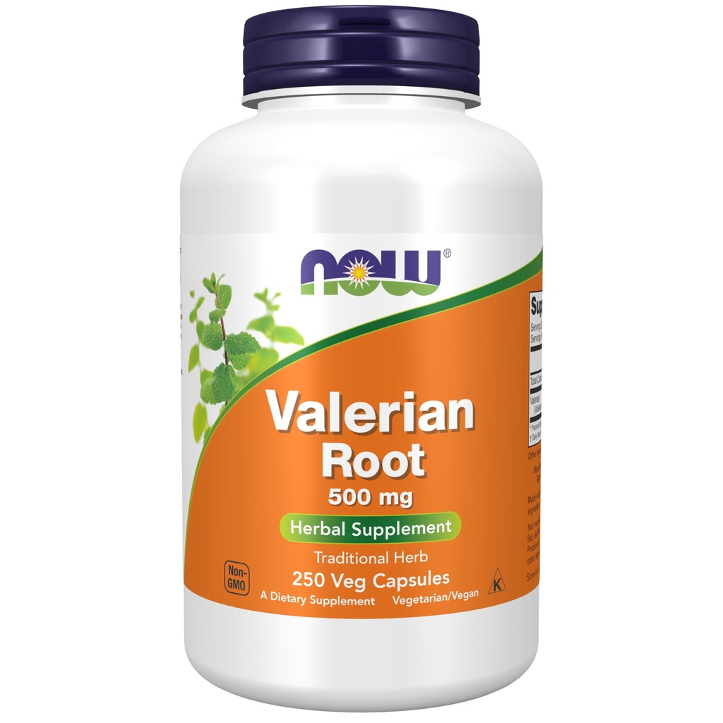 NOW Foods Valerian Root, 500mg, 250 Veg Capsules.
