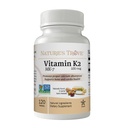 Dabas plēsoņa K2 vitamīns MK7 Papildinājums, 100mcg, 120 grāvis, Vegan